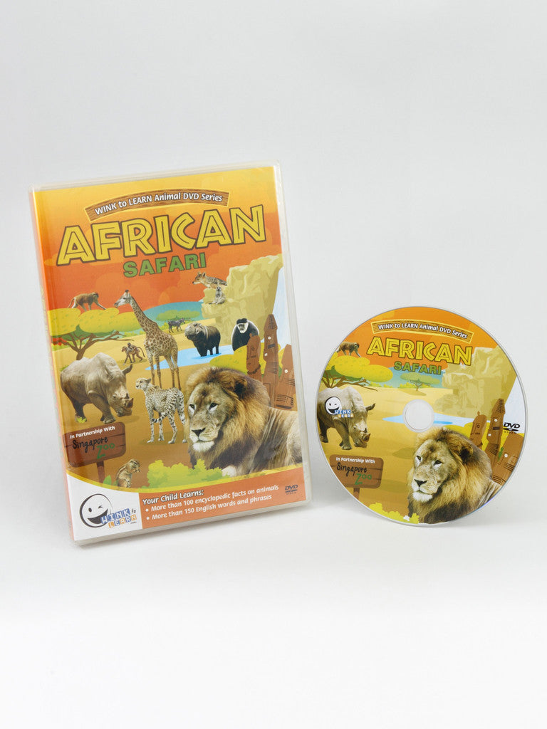 WINK to LEARN Animal Encyclopedic DVD: African Safari (English/Chinese) - FOC Sing to Learn DVD