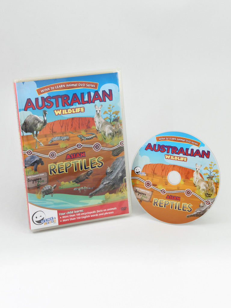 WINK to LEARN Animal Encyclopedic DVD: Australian Wildlife & Asian Reptiles (English/Chinese) - FOC Sing to Learn DVD
