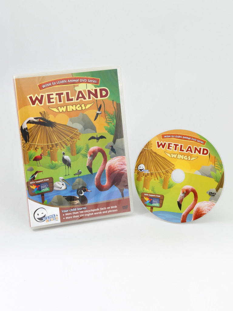 WINK to LEARN Animal Encyclopedic DVD: Wetland Wings (English/Chinese) - FOC Sing to Learn DVD