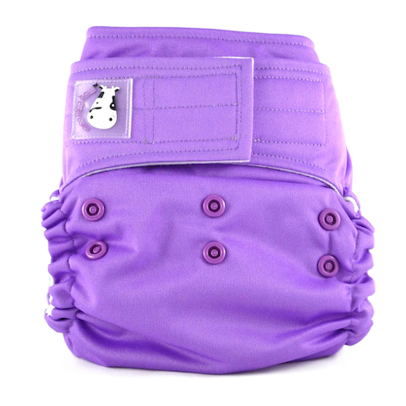 Moo Moo Kow Cloth Diaper One Size Aplix - Violet