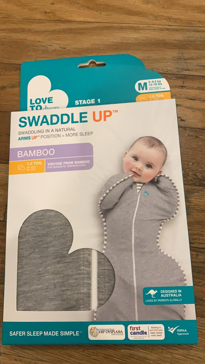 Love To Dream Swaddle UP Original Bamboo Grey 1.0tog