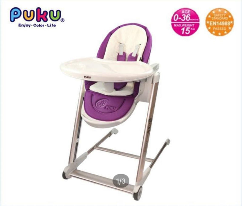 Puku Egg High Chair - Purple