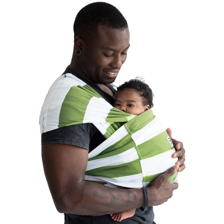 (1 Year Warranty) Baby K'tan Print Baby Carrier Olive Stripes - 2 Sizes!