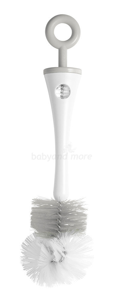 Beaba 2-in-1 Silicone Bottle Brush - Grey