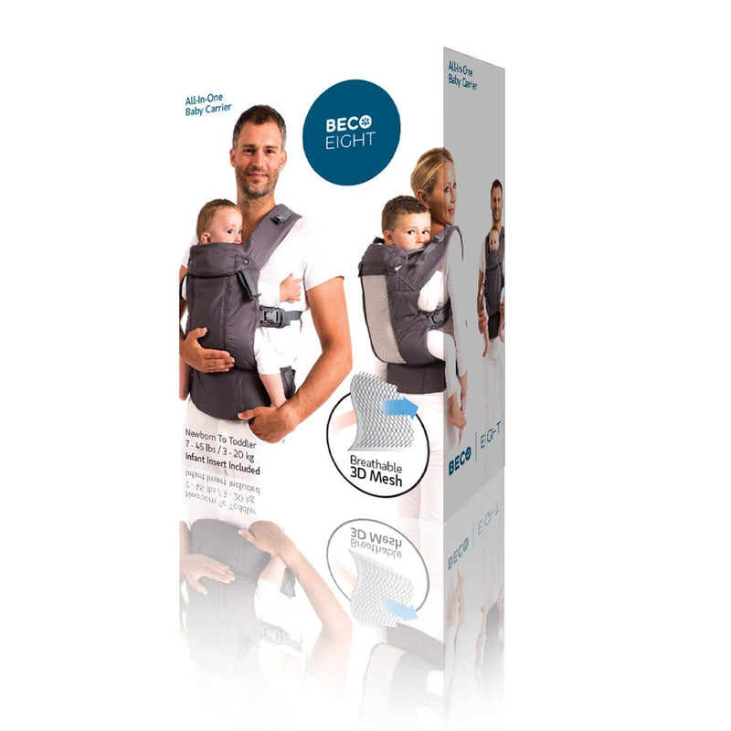 Beco 8 Baby Carrier - Rust Charcoal (One Year Warranty)