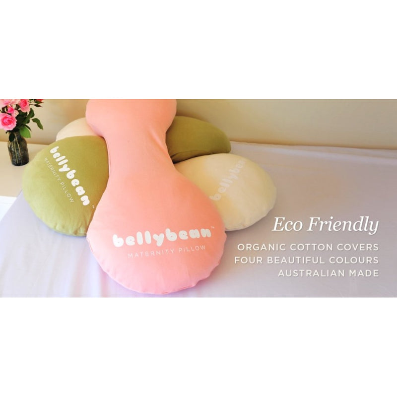 Bellybean Maternity Pillow From Australia (Organic Cotton) - Dusty Pink