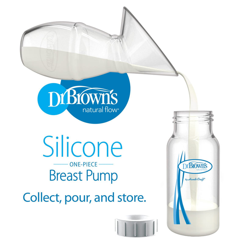 Dr. Brown's Silicone One-Piece Breast Pump with 120ml PP Narrow