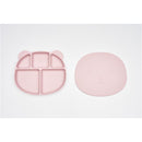 Poled Kid Silicone Suction Food Tray with Lid