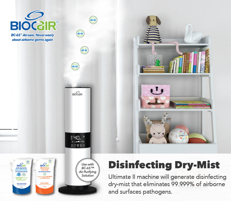 [1 Yr Local Warranty] BioCair Ultimate II -5.5L BioActive Anti-HFMD Aerial Disinfectant (Bundle Pack)