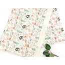 Mamacat Minky Blanket Animal Drawings