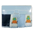 OWEN 4pc Terry Washcloth Set - 100% Cotton - 7 Designs!