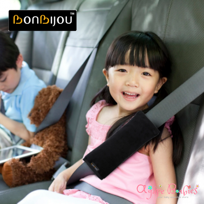 [Bundle Of 2] Bonbijou Seat Belt Pillow - Black