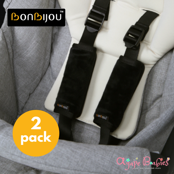 [Bundle Of 2] Bonbijou Multi Purpose Strap Cover - Black