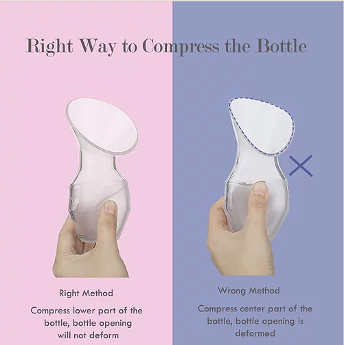 [Pack Of 2] Babycare Portable Manual Breastpump