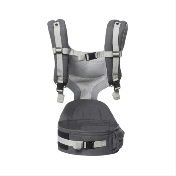 [10 year local warranty] Ergobaby Hip Seat Cool Air Mesh Baby Carrier - Carbon Grey