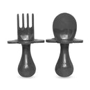 Grabease First Self Feeding Utensil Set - Gray