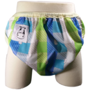 Moo Moo Kow One Size Swim Diaper - Checkers with Butter Border