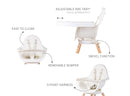 [1 yr local warranty] Childhome Evolu One.80° High Chair - Natural White
