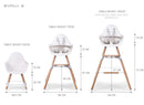[1 yr local warranty] Childhome Evolu 2 High Chair - Natural White
