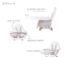 [1 yr local warranty] Childhome Evolu 2 High Chair - Natural White
