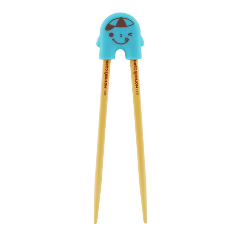 [2-Pack] Mother's Corn Training Chopsticks - Blue