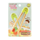 [2-Pack] Mother's Corn Training Chopsticks - Green