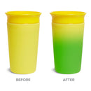 [2 Pack] Munchkin Miracle® 360° Colour Changing Cup - 9oz (Yellow)