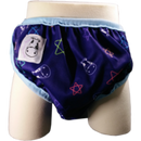 Moo Moo Kow One Size Swim Diaper - Color Star with Blue Border