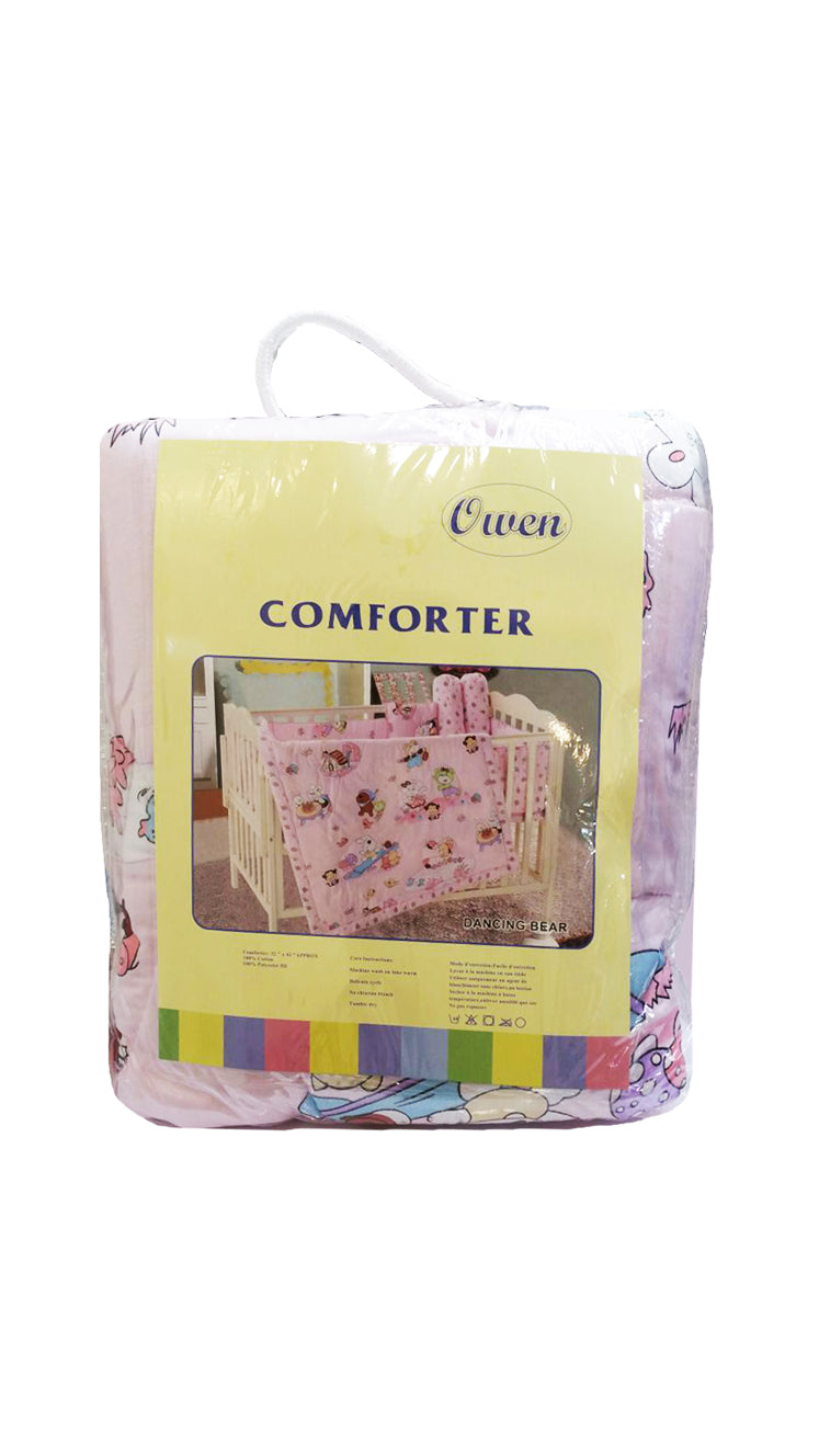 Owen Comforter Dancing Bears - Pink