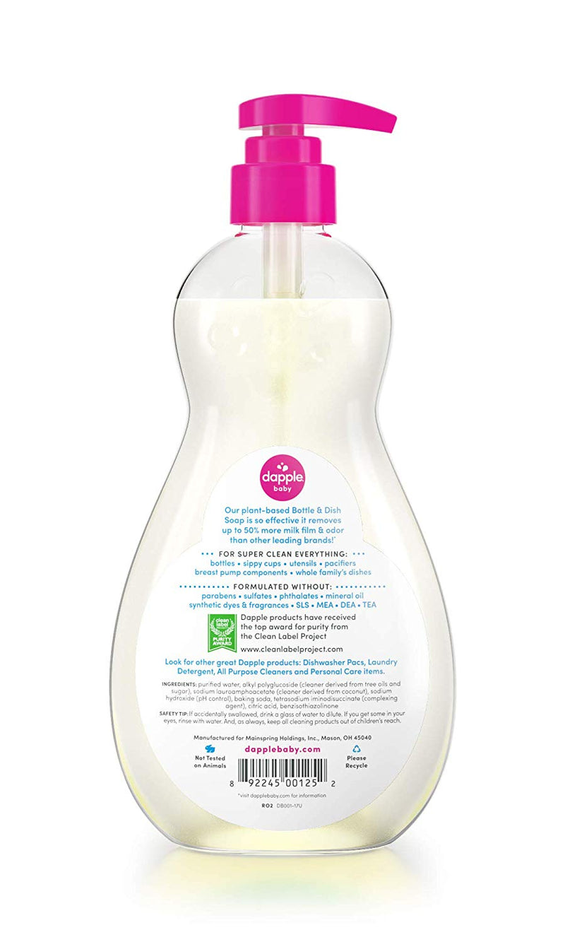 Dapple Baby Bottle & Dishwashing Liquid - Fragrance Free 16.9oz