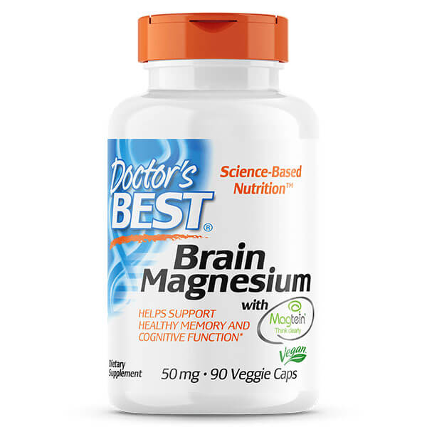 Doctor's Best Brain Magnesium with Magtein 50 mg, 90 vcaps.