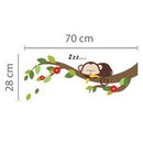 Walplus Sleeping Monkey & Branch 28cm x 70cm