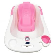 Lucky Baby Bobee Bath Tub W/Thermometer & Bath Support - Pink