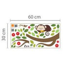Walplus Sleeping Monkey & Branch 28cm x 70cm