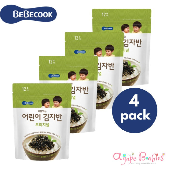 [Bundle of 4] BeBecook My First Sun-Dried Seaweed Mix (Original) (12 Months Up) Exp: