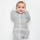 Love To Dream Swaddle UP 0.2 Tog Lite Grey (Stars Design) - 2 Sizes