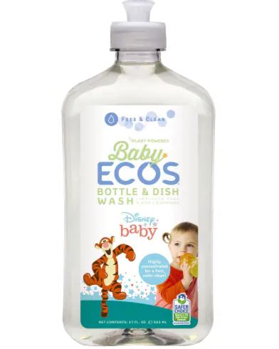 ECOS Baby Bottle & Dish Wash Free & Clear Disney 17OZ