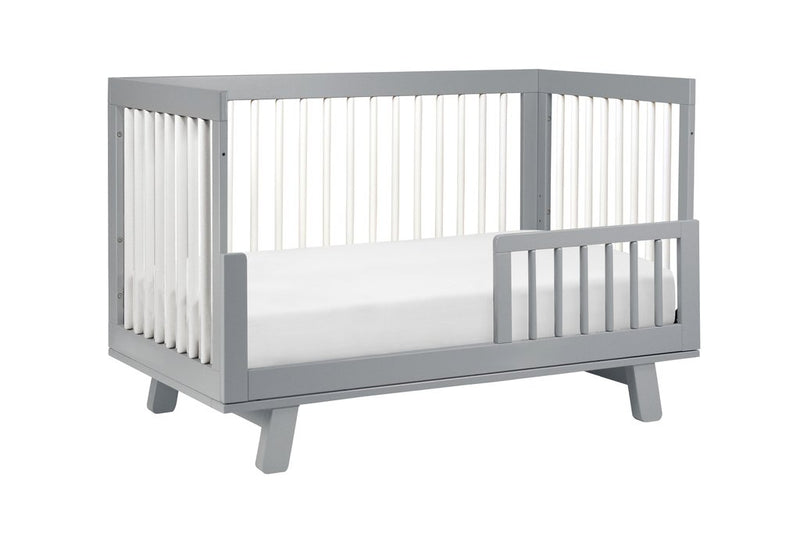 [1 Yr Local Warranty - Assembly Included] Babyletto Hudson 3-in-1 Convertible Crib - Grey