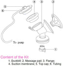Maymom Breast Pump Kit - Flange (25mm) for Philips Avent Comfort Pump with Pad,Valve,Suction Membrane,Cap,Tubing (One Side)