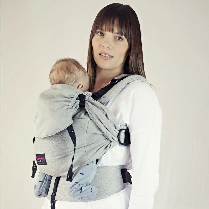 Emeibaby Wrap Conversion Toddler+ Carrier - Full Grey