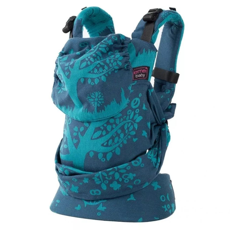 Emeibaby Wrap Conversion Toddler+ Carrier - Full Treemei Dark Blue Turquoise