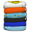 Charlie Banana 6 Diapers 12 Insert One Size - Engineer