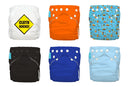 Charlie Banana 6 Diapers 12 Insert One Size - Engineer