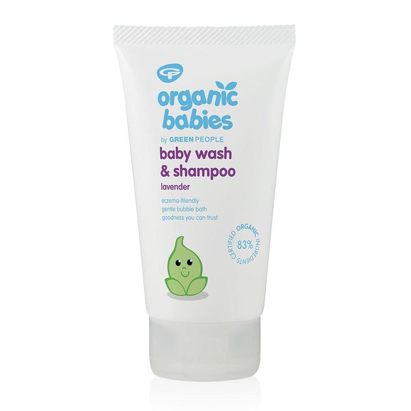 [2-Pack] Green People Organic Babies Baby Wash & Shampoo - Lavender, 150 ml Exp-05/26