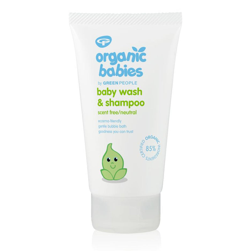 Green People Organic Babies Scent-free Baby Wash & Shampoo, 150 ml Exp-07/26