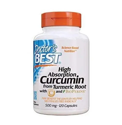Doctor's Best Curcumin High Absorption 500 mg, 120 caps.