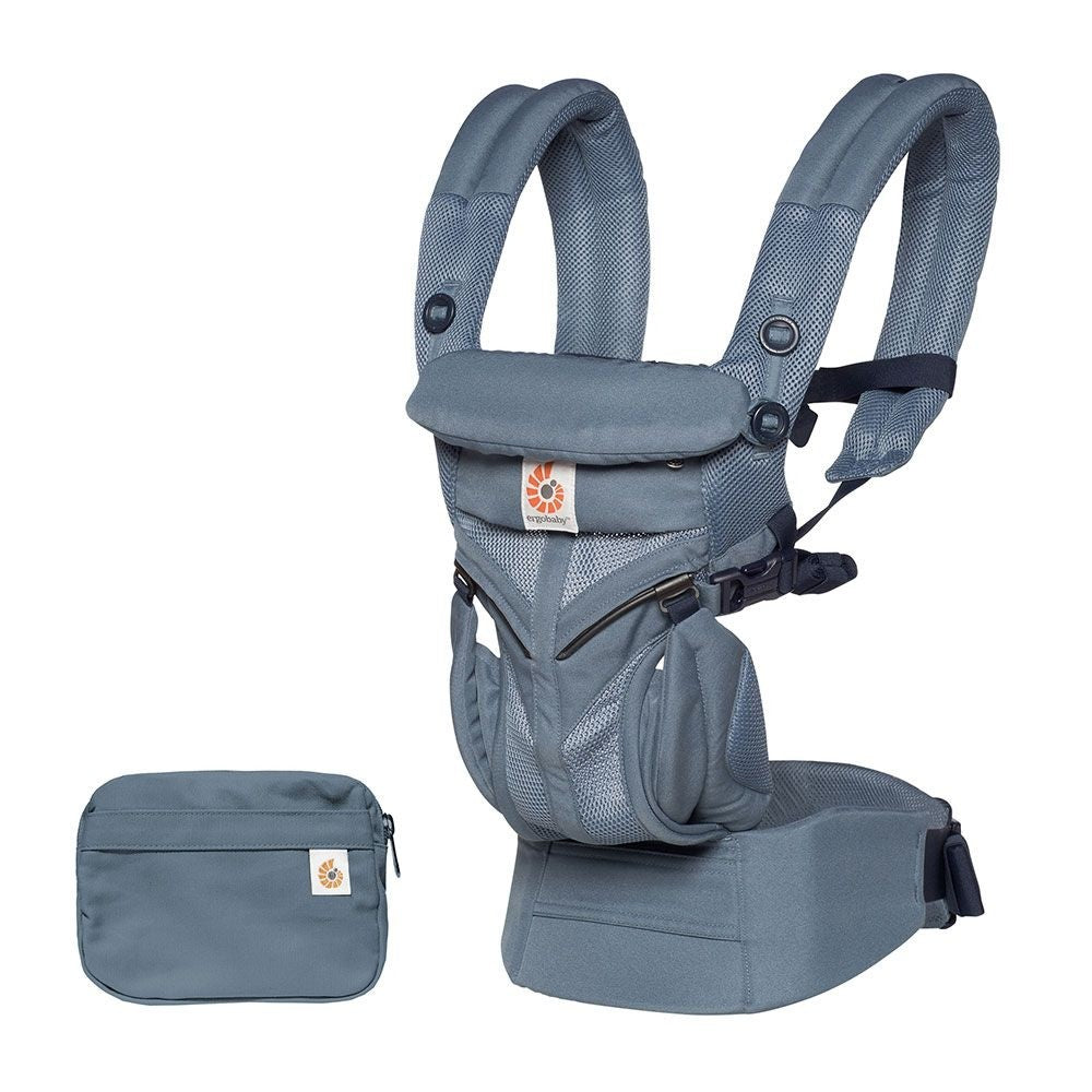 ErgoBaby Omni 360 Cool Air Mesh - Oxford Blue | Agape Babies Singapore
