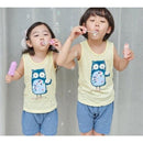 Puco Premium Sleeveless Set Yellow Owl - 4 Sizes!