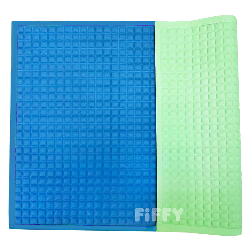 [2-Pack] Fiffy Air-filled Rubber Cot Sheet 60 x 90cm - Green