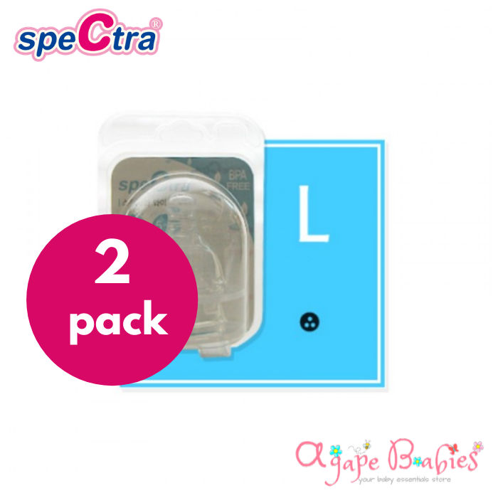 Spectra Wide Neck Teat Pack of 2 - L